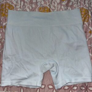 Wild Fable White Ribbed Bike Shorts